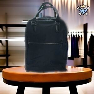 TARGET UNISEX BLACK DURABLE BACKPACK WITH TOTE HANDLES STREETWEAR ESSENTIALS